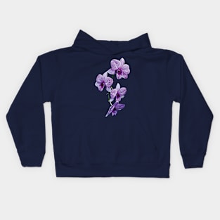 Cascade of Purple Orchids Kids Hoodie